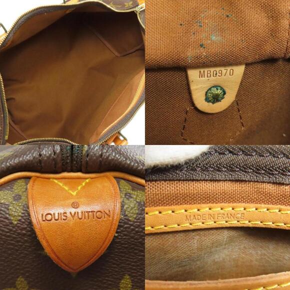 LOUIS VUITTON Brown Monogram Speedy 40 Boston Bag - Picture 5 of 11